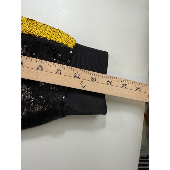 Wild Collective Pittsburgh Steelers Sequin Womens Bomber Jacket Womens Large New - Picture 9 of 12